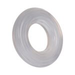 Rock Solid Ribbed Sila-Stretch Donut Silicone Cock Ring 1 in – Clear - Image 3