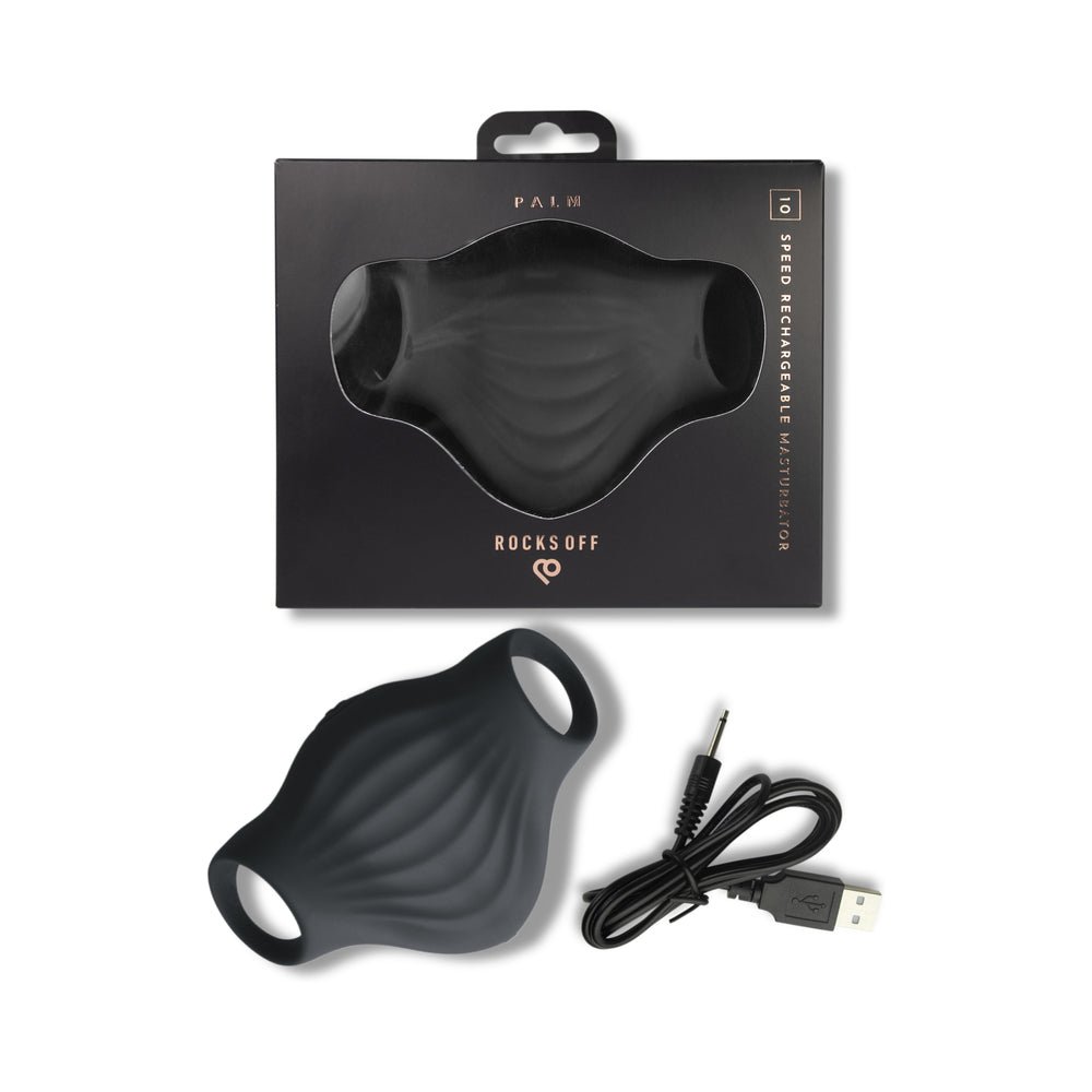 rocks-off-palm-vibrating-masturbator-black Rocks-Off Palm Vibrating Masturbator Black - Image 1