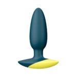 ROMP Bass Rechargeable Silicone Vibrating Anal Plug Dark Green - Image 2