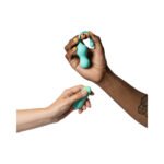 ROMP Cello Rechargeable Remote-Controlled Silicone G-Spot Egg Vibrator Light Teal - Image 9