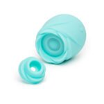 Romp Glow Rose Rechargeable Vibrator with Pleasure Air Technology – Teal - Image 4