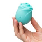 Romp Glow Rose Rechargeable Vibrator with Pleasure Air Technology – Teal - Image 7