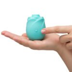 Romp Glow Rose Rechargeable Vibrator with Pleasure Air Technology – Teal - Image 8