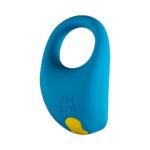 ROMP Juke Rechargeable Silicone Vibrating Penis Ring Light Blue - Image 6