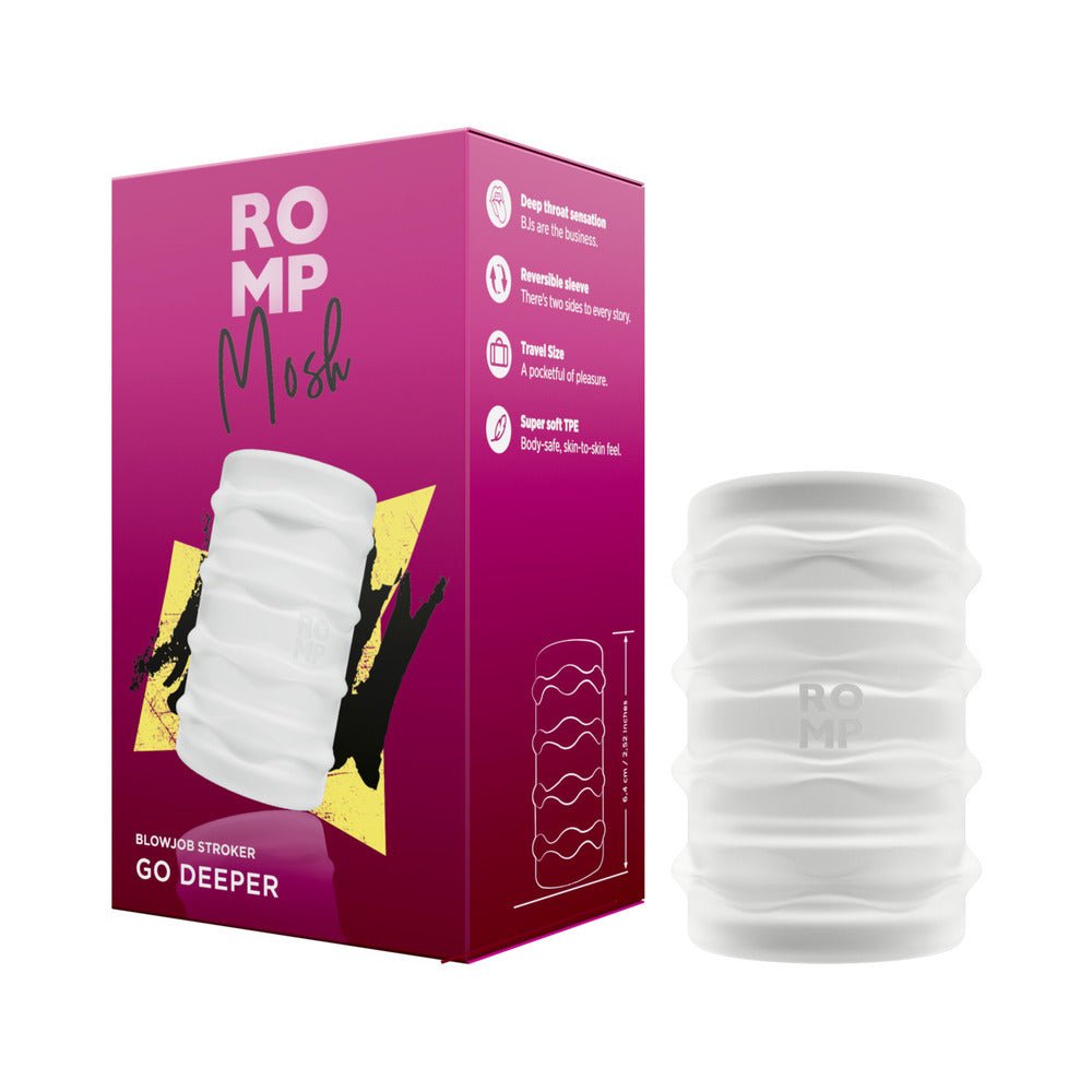 romp-mosh-compact-reversible-manual-stroker-clear ROMP Mosh Compact Reversible Manual Stroker Clear - Image 1