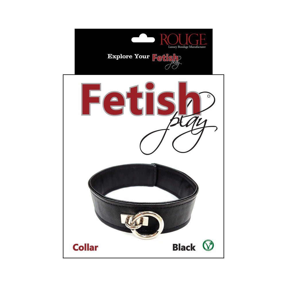 rouge-fetish-play-vegan-collar-black Rouge Fetish Play Vegan Collar Black - Image 1