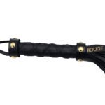 Rouge Leather Flogger Black with Gold Accessories - Image 2