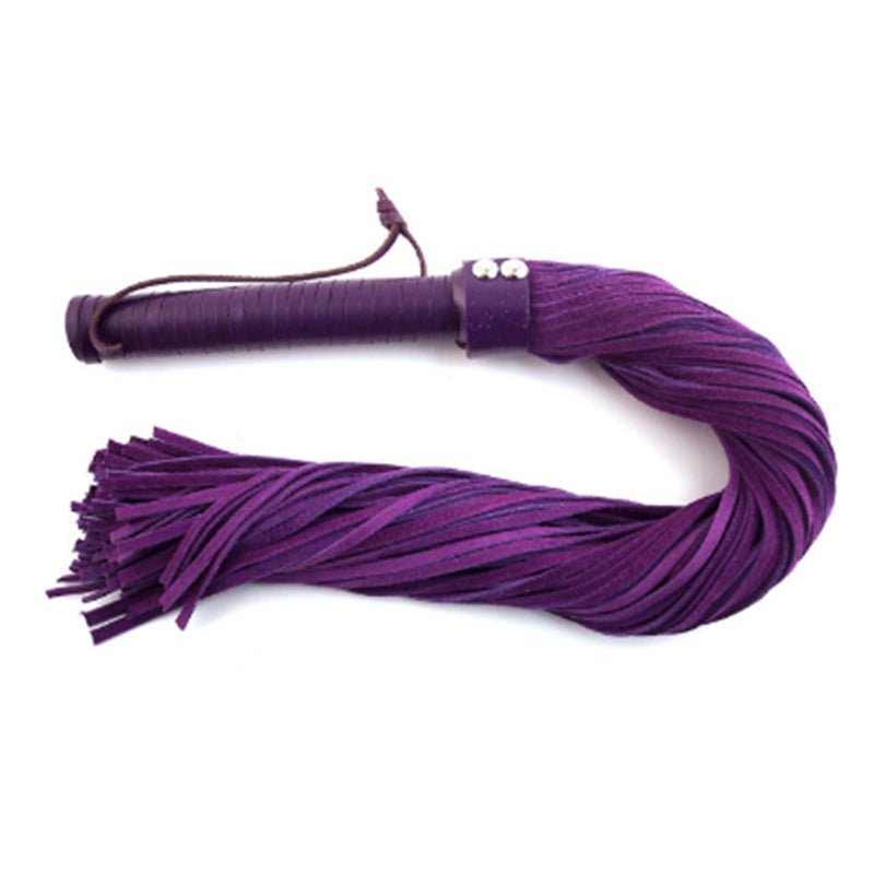 rouge-suede-flogger-blackpurple Rouge Suede Flogger Black/Purple - Image 1