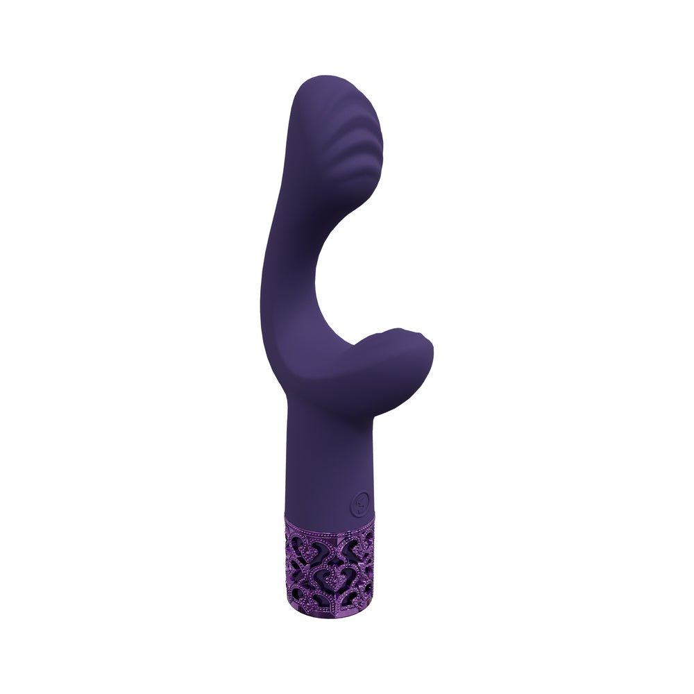 royal-gems-majestic-silicone-rechargeable-vibrator-purple Royal Gems Majestic Silicone Rechargeable Vibrator Purple - Image 1