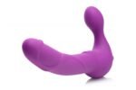 Royal Revolver Vibrating Strapless Strap- on Dildo - Purple - Image 3