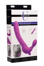 Royal Revolver Vibrating Strapless Strap- on Dildo - Purple - Image 5