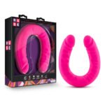 Ruse - 18 Inch Silicone Slim Double Dong - Hot  Pink - Image 4