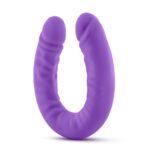 Ruse - 18 Inch Silicone Slim Double Dong - Purple - Image 2