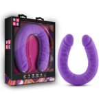 Ruse - 18 Inch Silicone Slim Double Dong - Purple - Image 3