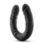 Ruse - Silicone Double Headed Dildo - 18 Inch - Black - Image 2