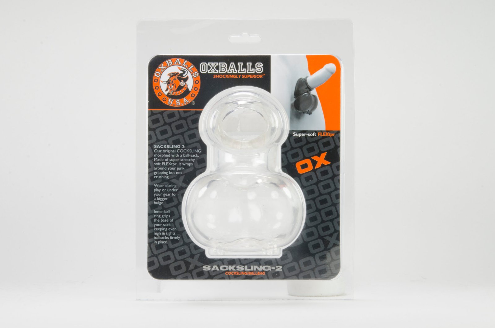 sacksling-2-cocksling-ballbag-clear Sacksling-2, Cocksling Ballbag, Clear - Image 1