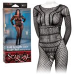 Scandal Plus Size Full Length Lace Body Suit - Plus Size - Black - Image 2
