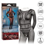 Scandal Plus Size Full Length Lace Body Suit - Plus Size - Black - Image 8