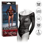 Scandal Plus Size Off the Shoulder Body Suit - Plus Size - Black - Image 7