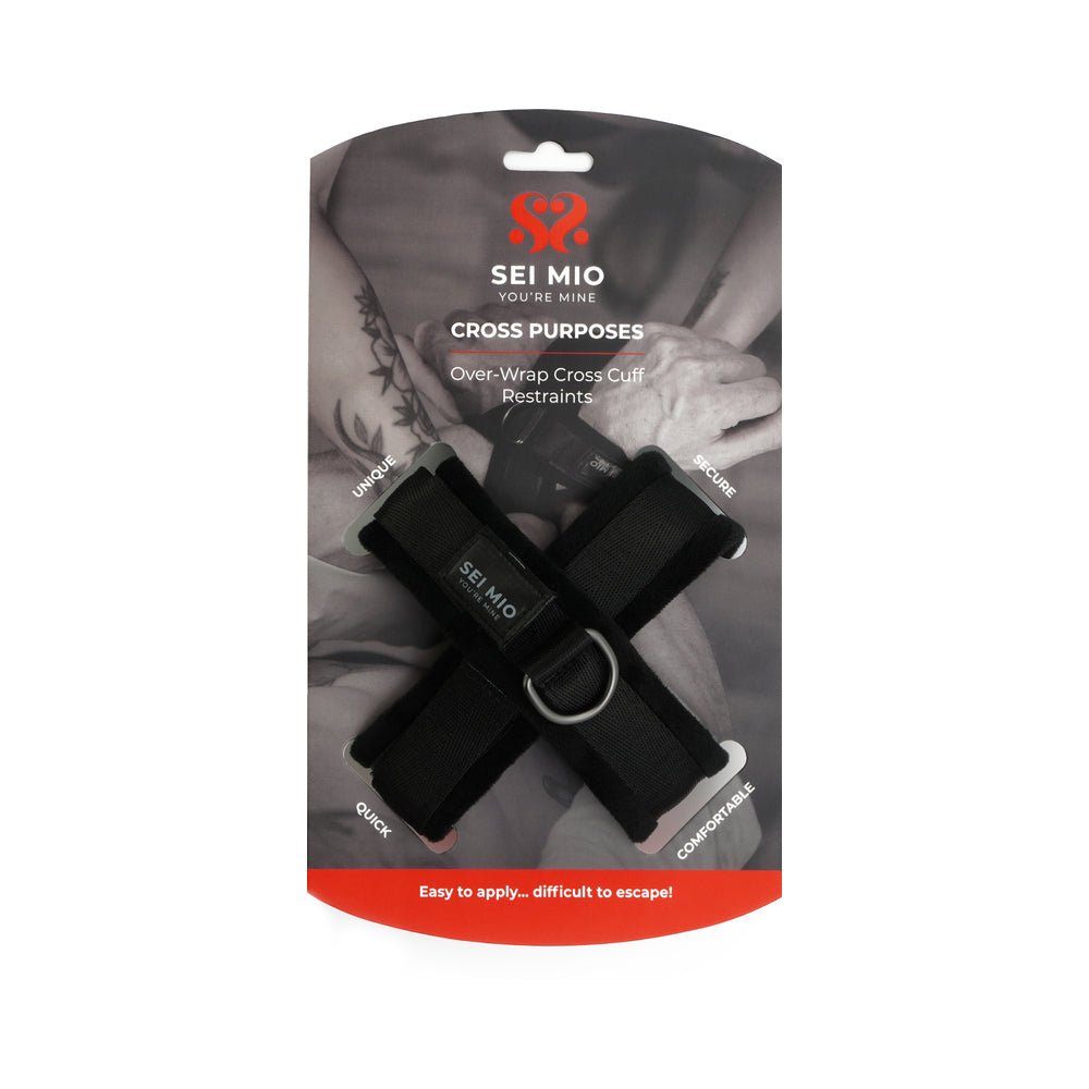 sei-mio-cross-purposes-unique-over-wrap-cross-cuff-restraints SEI MIO Cross Purposes Unique Over-Wrap Cross Cuff Restraints - Image 1