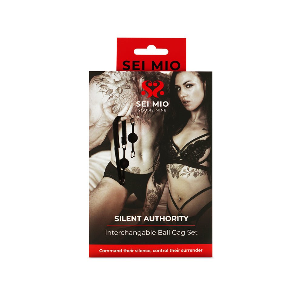sei-mio-silent-authority-progressive-interchangeable-ball-gag-set SEI MIO Silent Authority Progressive Interchangeable Ball Gag Set - Image 1