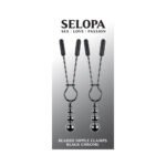 Selopa Beaded Nipple Clamps Stainless Steel Black Chrome - Image 7