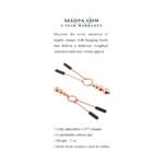 Selopa Beaded Nipple Clamps Stainless Steel Rose Gold - Image 6
