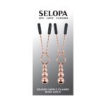 Selopa Beaded Nipple Clamps Stainless Steel Rose Gold - Image 7