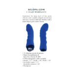 Selopa Blue Banger Rechargeable Vibrator Silicone Blue - Image 8