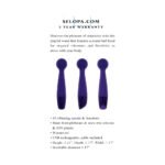 Selopa Gumball Rechargeable Slim Wand Silicone Purple - Image 8