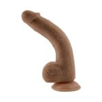 Selopa Natural Feel Flexskin Bendable Dildo with Moving Material 7 in. Dark - Image 3