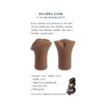 Selopa Pocket Pleaser Stroker – Brown, TPE, Waterproof - Image 10