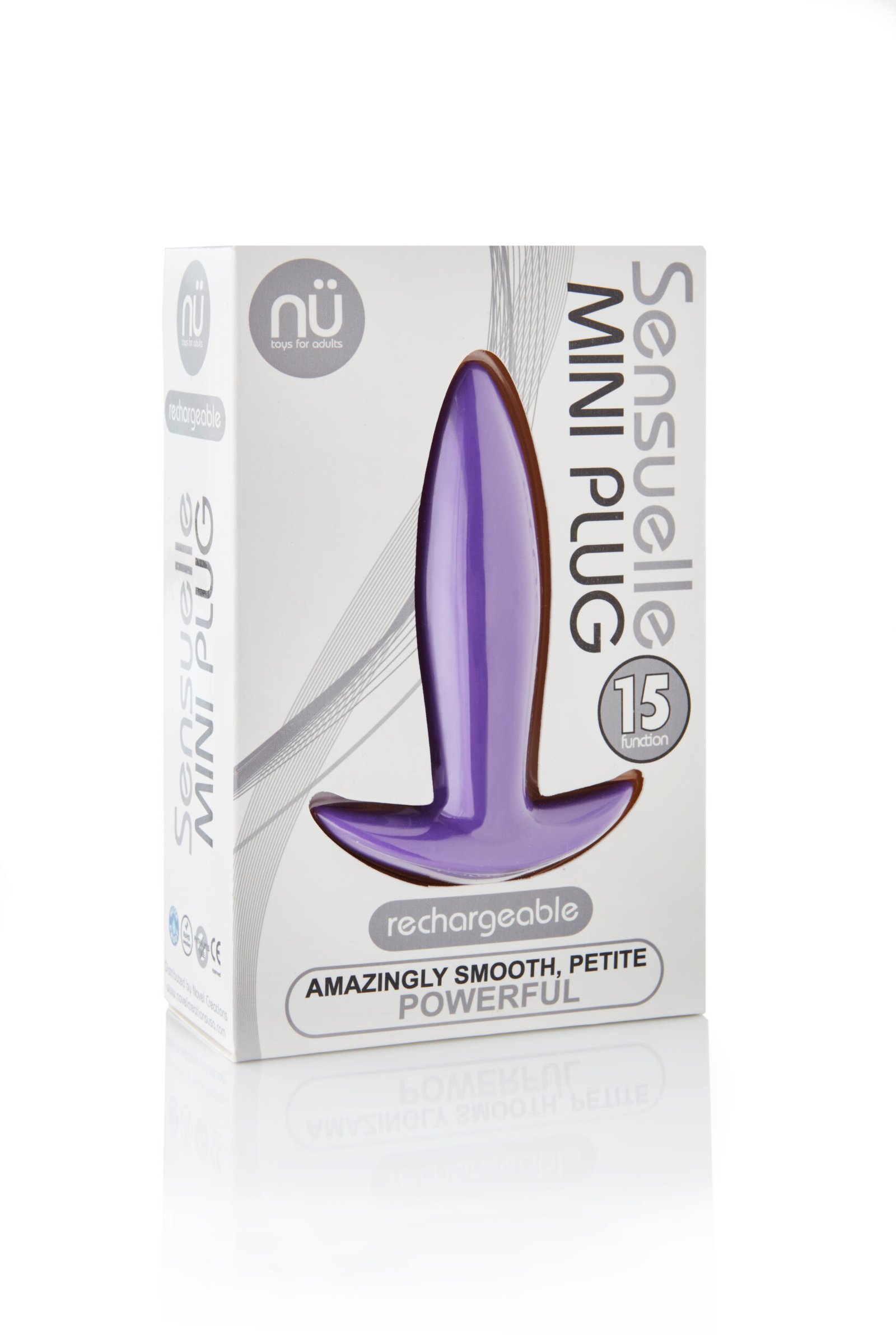 sensuelle-15-function-mini-plug-purple Sensuelle 15 Function Mini Plug - Purple - Image 1