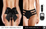 Sexy Bow Vibrating Panty - Black - Image 2