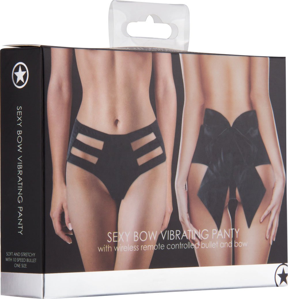 sexy-bow-vibrating-panty-black Sexy Bow Vibrating Panty - Black - Image 1