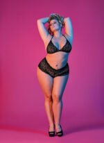 Sexy Time Triangle Bra and Cheeky Short Set - Black - S/m - Image 3