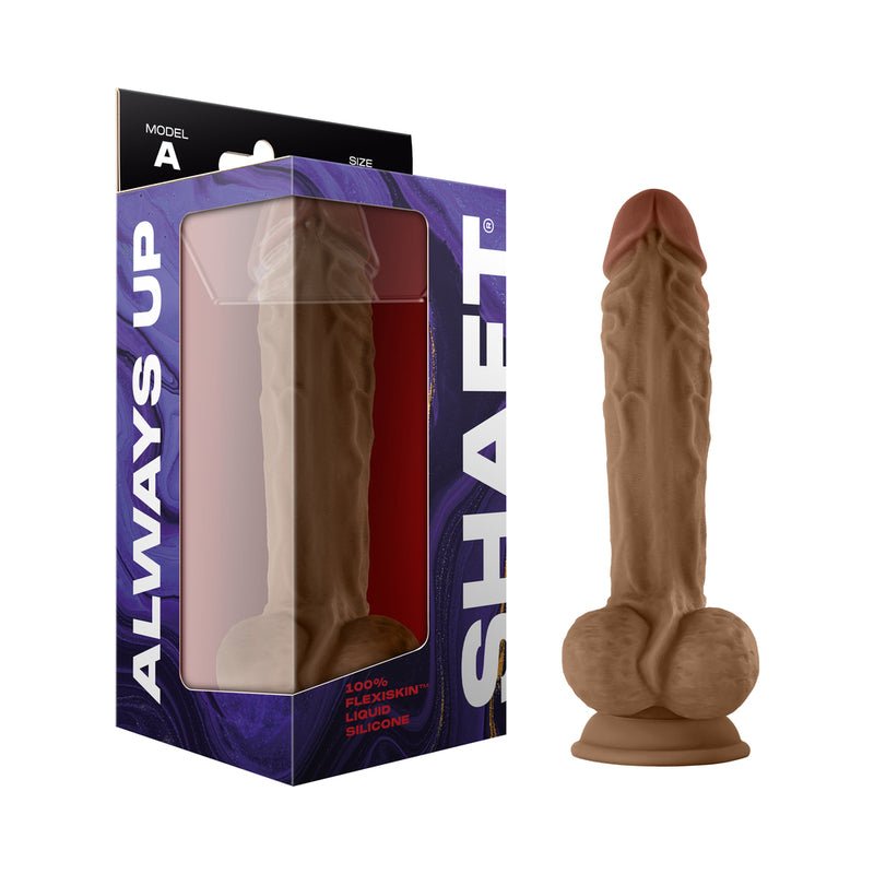 shaft-model-a-105-in-dual-density-silicone-dildo-with-balls-oak Shaft Model A: 10.5 in. Dual Density Silicone Dildo with Balls Oak - Image 1