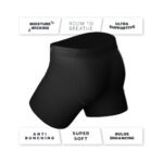 Shinesty The 009 Black Tuxedo Ball Hammock Pouch Underwear with Fly – Large - Image 5