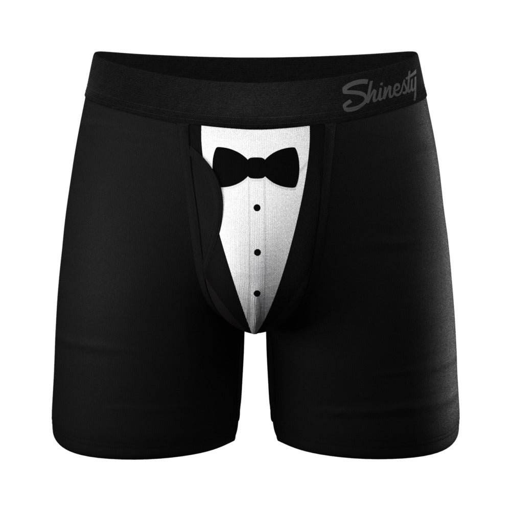 shinesty-the-009-black-tuxedo-ball-hammock-pouch-underwear-with-fly-m Shinesty The 009 Black Tuxedo Ball Hammock Pouch Underwear with Fly M - Image 1