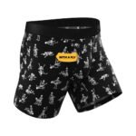Shinesty The Bare Back Bones Glow-in-the-Dark Skeletons Ball Hammock Pouch Underwear with Fly – Black, Size M - Image 2