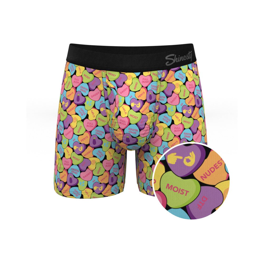 shinesty-the-candy-crush-candy-hearts-ball-hammock-pouch-underwear-with-fly-l Shinesty The Candy Crush Candy Hearts Ball Hammock Pouch Underwear with Fly L - Image 1