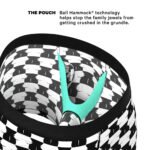 Shinesty The Chest Mate Checkered Ball Hammock Pouch Underwear with Fly 2XL - Image 4