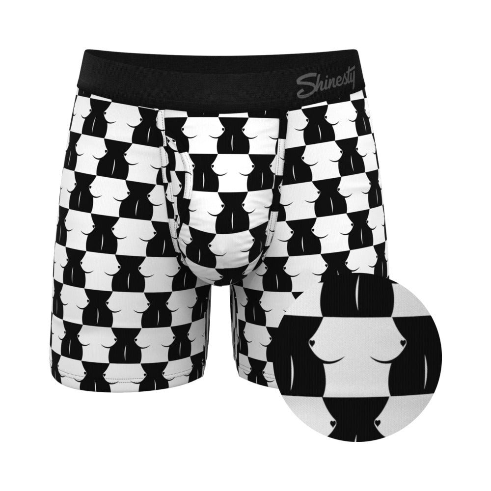 shinesty-the-chest-mate-checkered-ball-hammock-pouch-underwear-with-fly-3xl Shinesty The Chest Mate Checkered Ball Hammock Pouch Underwear with Fly 3XL - Image 1
