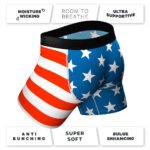 Shinesty The Mascot American Flag Ball Hammock Pouch Underwear with Fly – M - Image 5