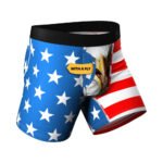 Shinesty The Mascot American Flag Ball Hammock Pouch Underwear with Fly – XS - Image 2