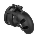 Shots ManCage Model 18 Adjustable 3.5 in. Silicone Ballsplitter Cock Cage Black - Image 3