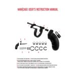 Shots ManCage Model 21 Adjustable 4.5 in. Silicone Chastity Cock Cage Black - Image 6