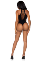Shredded Racer Back Bodysuit - One Size - Black - Image 3