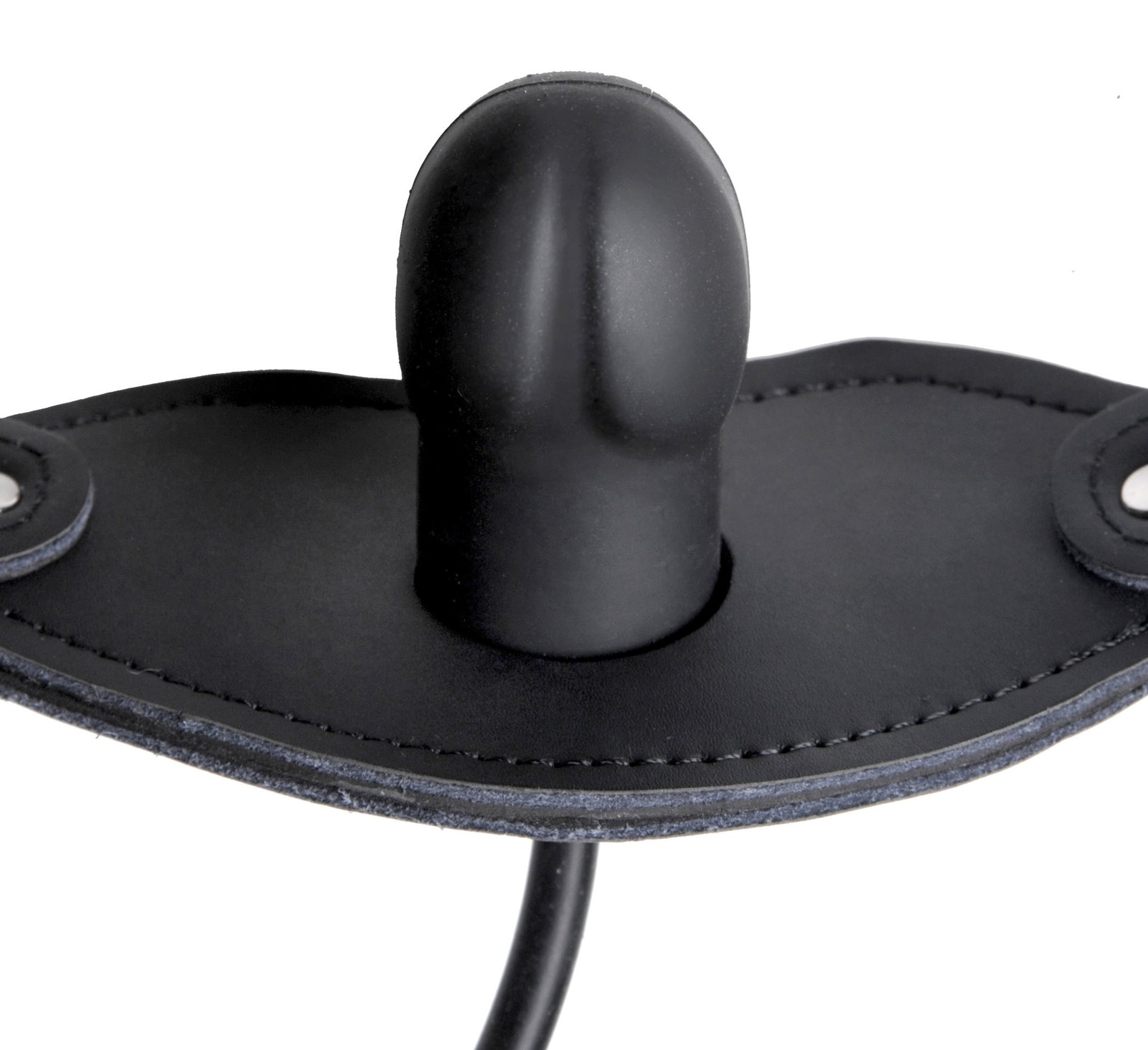 silencer-inflatable-locking-penis-gag-black Silencer Inflatable Locking Penis Gag - Black - Image 1
