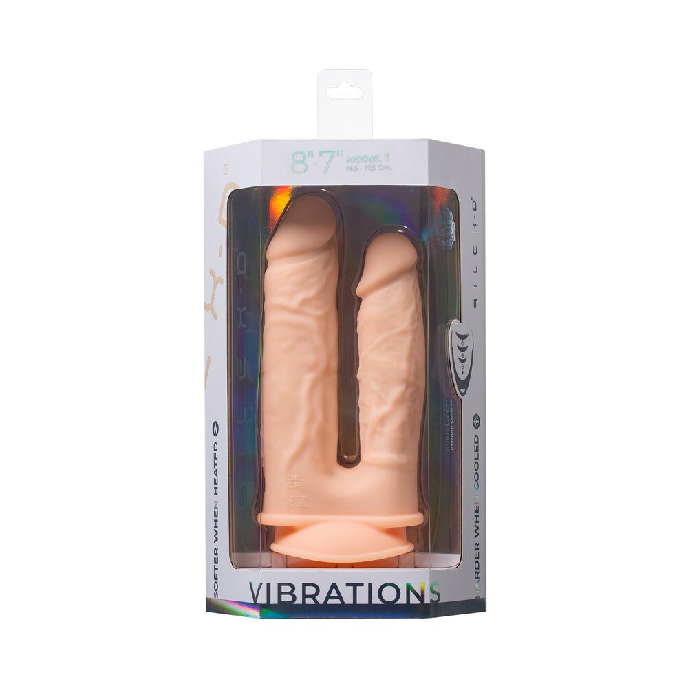 silex-d-the-original-double-penetration-7-in-8-in-vibrating-dildo-with-remote-vanilla SILEX-D The Original Double Penetration 7 in. & 8 in. Vibrating Dildo with Remote Vanilla - Image 1